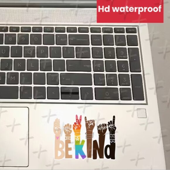 3pc Be Kind Multicultural Hands Vinyl Sticker - Picture 3 of 3